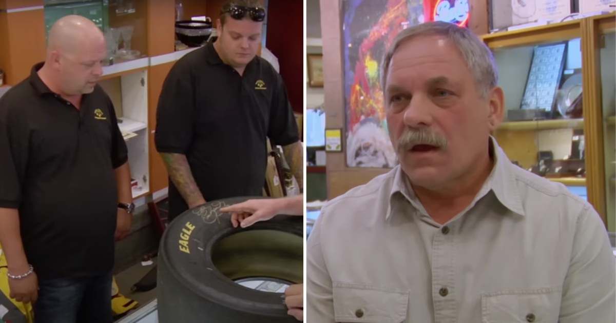 Screenshots showing the guest and the cast of "Pawn Stars." (Cover image source: YouTube | Pawn Stars)