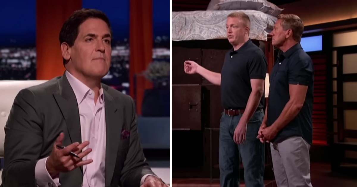 Screenshots showing Mark Cuban (L) and the entrepreneurs on "Shark Tank" (Cover image source: YouTube | Shark Tank Global)