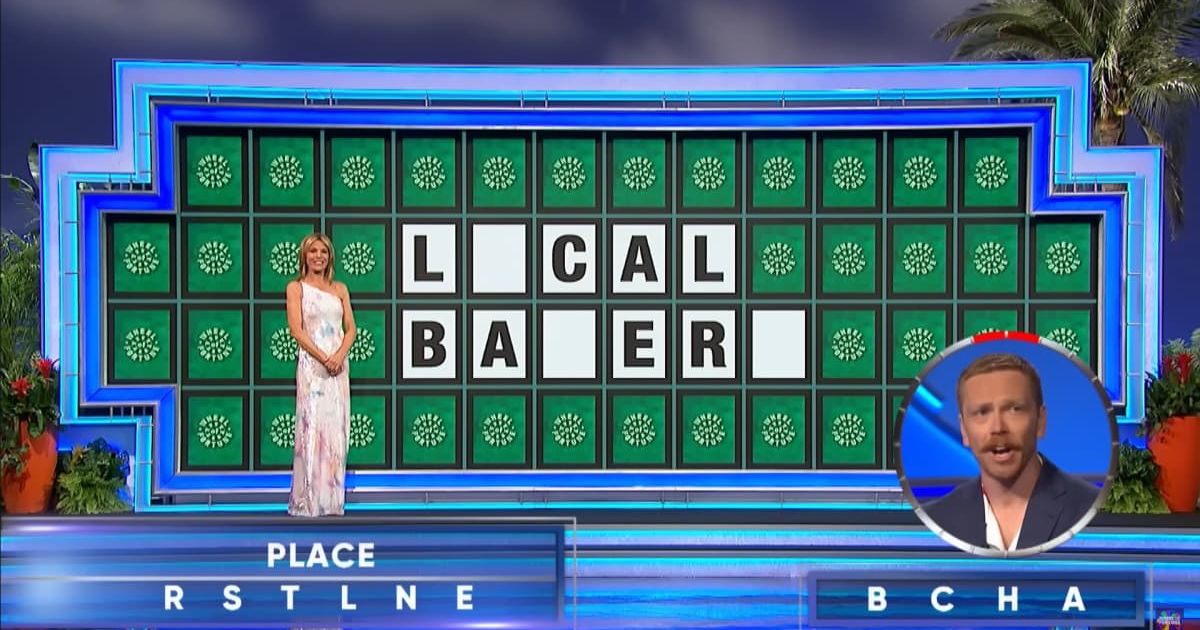 Screenshot showing the Bonus Round puzzle for Ryan Burkett on Wheel of Fortune (Cover image source: YouTube/Wheel Of Fortune)