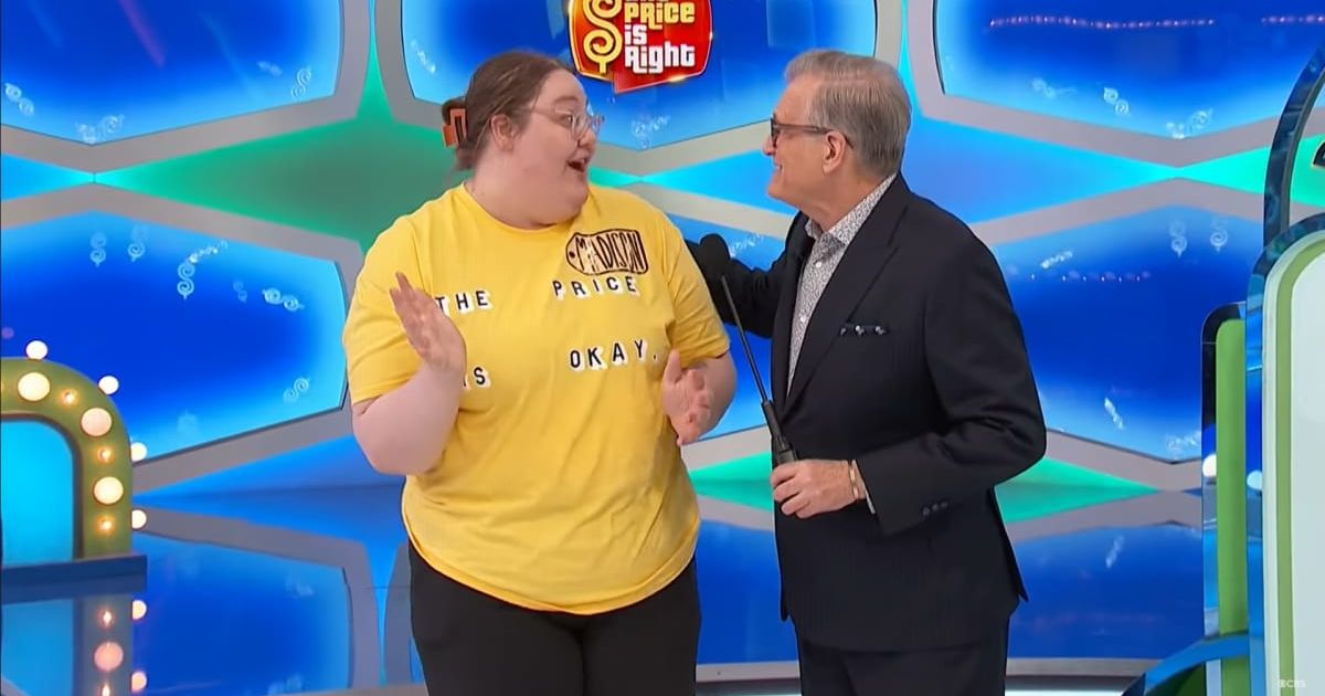 Screenshot showing the player alongside Drew Carey (Cover image source: YouTube/The Price Is Right)