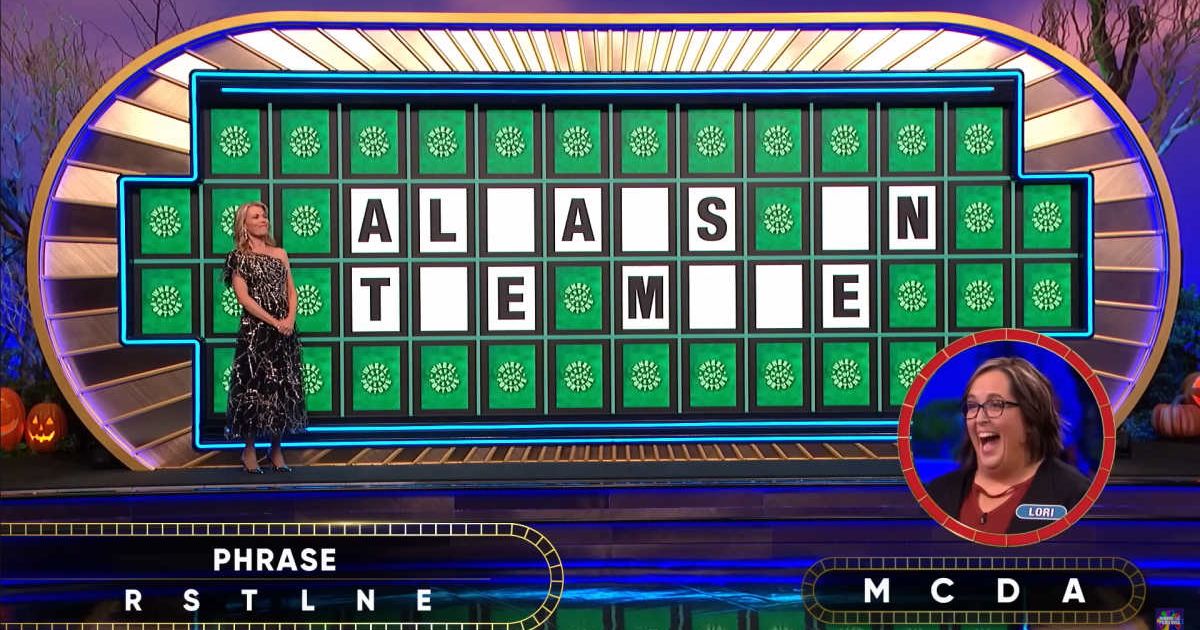 Screenshot showing the Bonus Round puzzle for the contestant (Cover image source: YouTube/Wheel of Fortune)