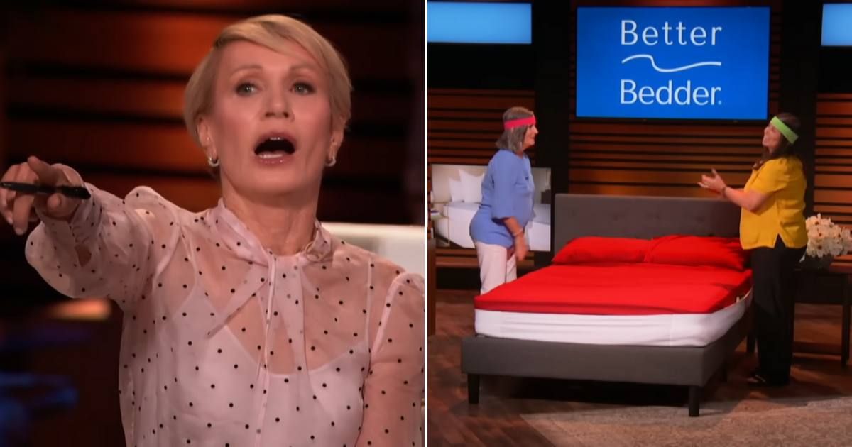 Screenshots showing Barbara Corcoran and the co-founders of The Better Bedder (Cover image source: YouTube/Sony Pictures Television)