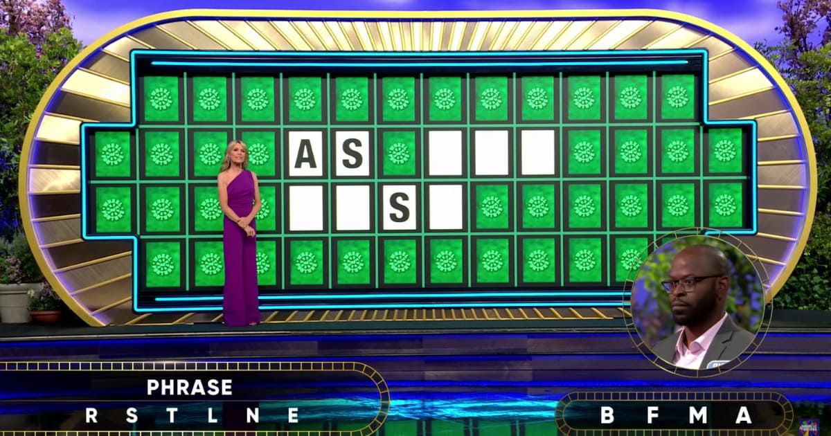 Screenshot showing the contestant trying to solve the puzzle on "Wheel of Fortune" (Cover image source: YouTube | Wheel of Fortune)