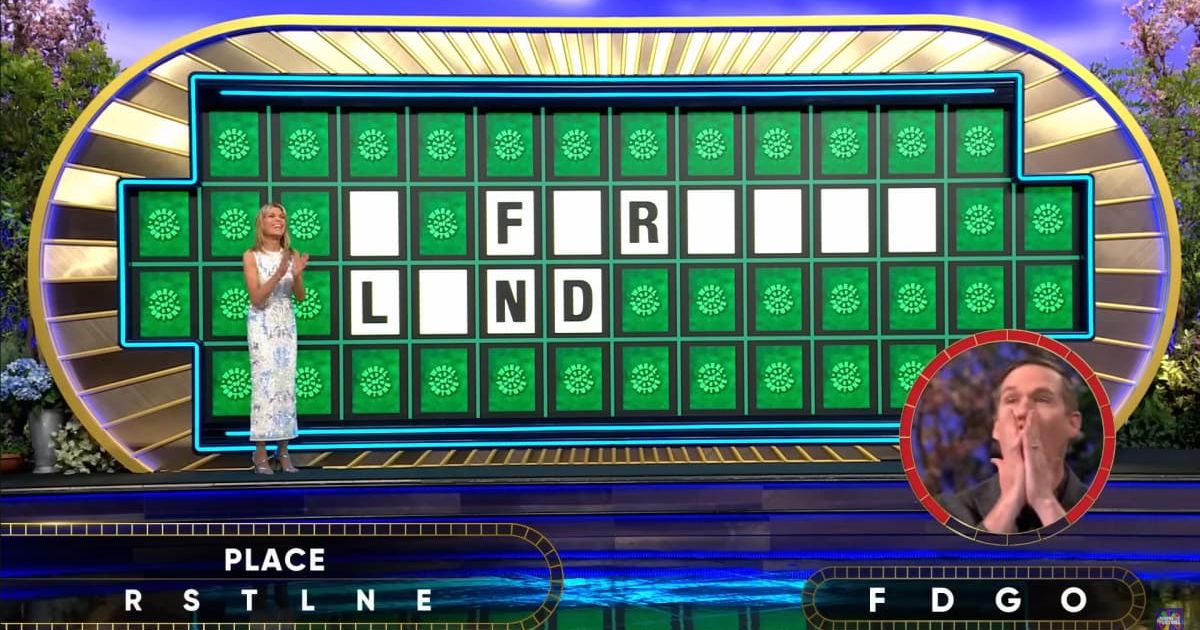 Screenshot showing Matt Benton attempting his Bonus Round puzzle (Cover image source: YouTube/Wheel of Fortune)