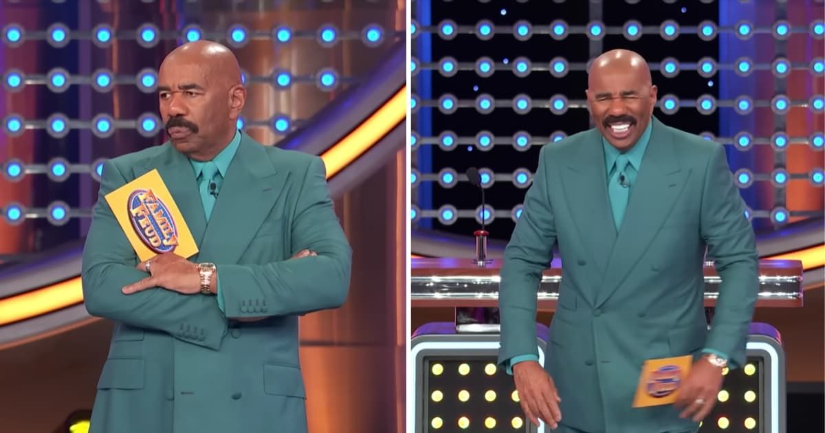 Screenshot showing Steve Harvey on "Family Feud" (Cover image source: YouTube | Family Feud)