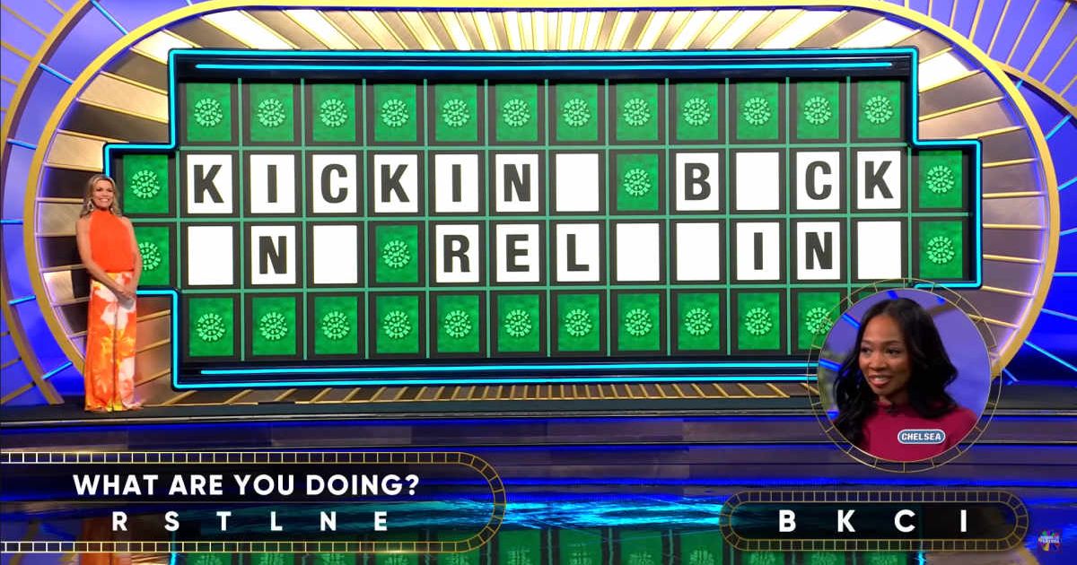 Screenshot showing Chelsea Hall's Bonus Round Puzzle (Cover image source: YouTube/Wheel of Fortune)