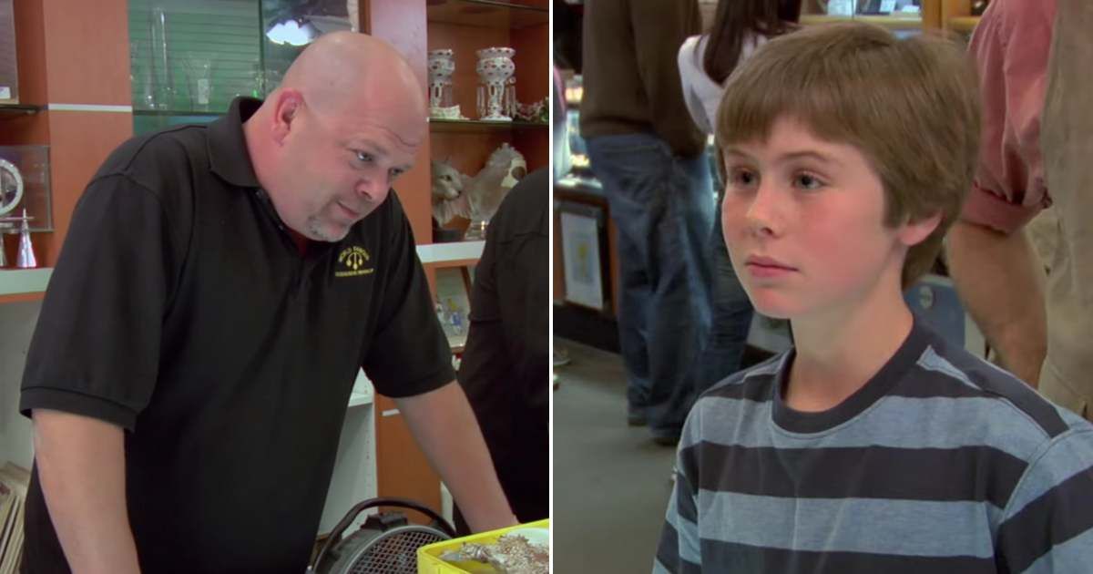 Screenshots showing Rick Harrison and the guest on "Pawn Stars" (Cover image source: YouTube | Pawn Stars)