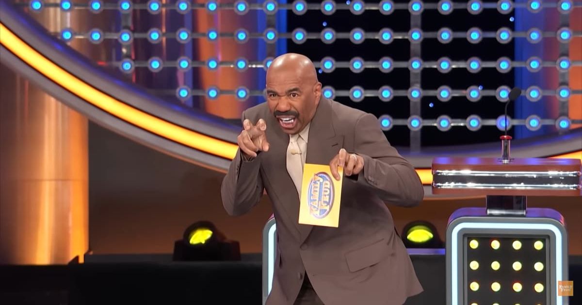 Screenshot showing Steve Harvey making fun of an answer (Cover image source: YouTube/Family Feud)
