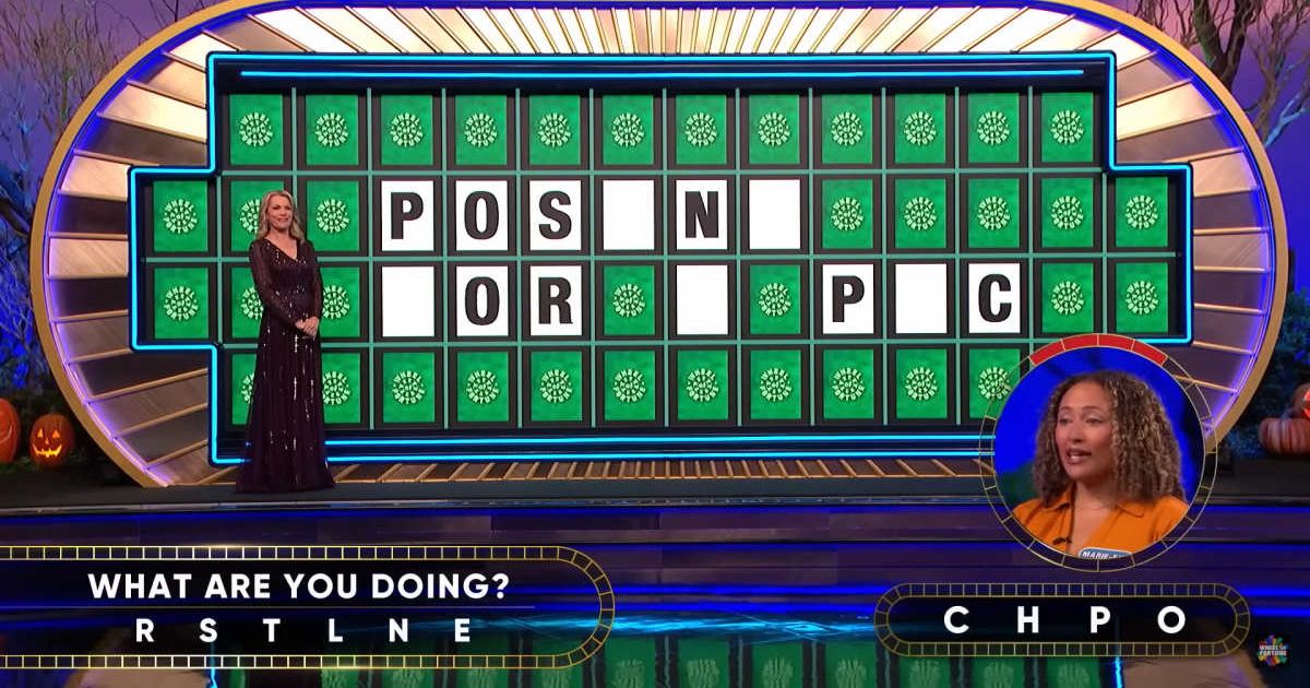 Screenshot showing Marie-Eve attempting her Bonus Round puzzle (Cover image source: YouTube/Wheel of Fortune)