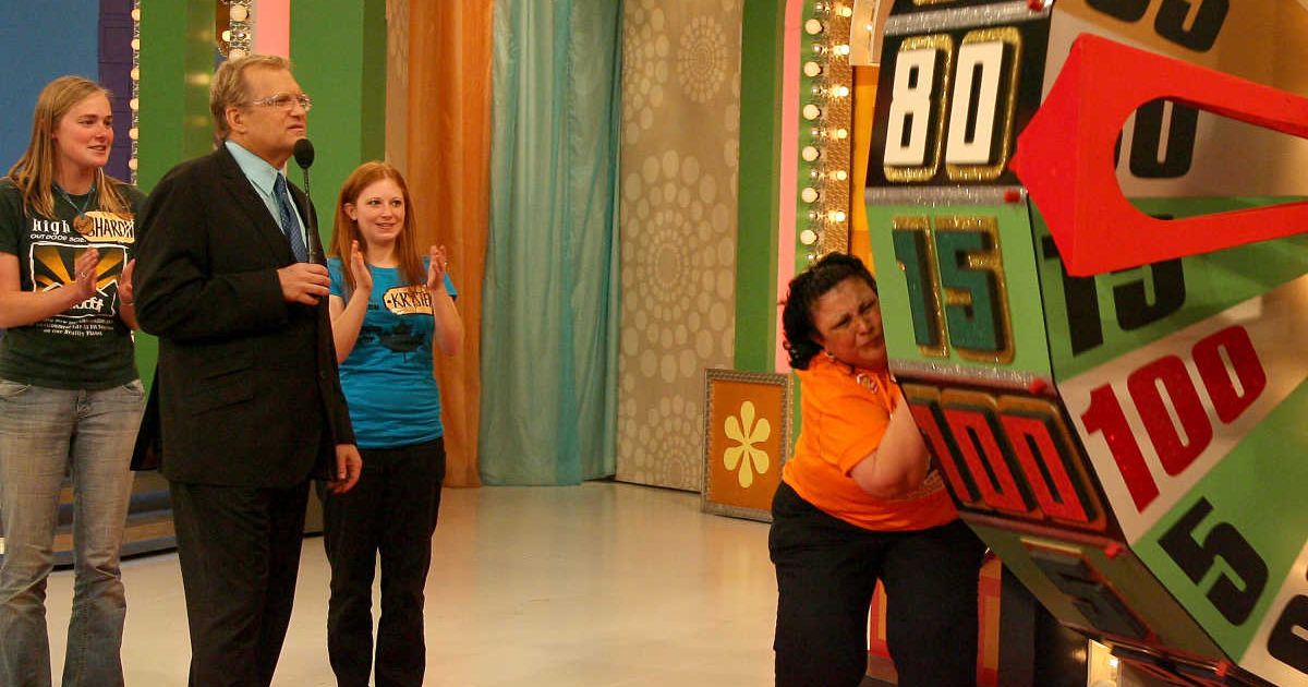 Host Drew Carey with contestants on 'The Price Is Right' (Cover Image Source: Getty Images | Photo by Frederick M. Brown)