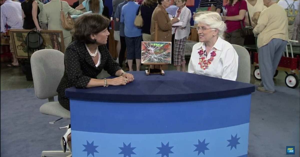 Screenshot showing the expert, the painting, and the guest on the show (Cover image source: YouTube/Antiques Roadshow PBS)