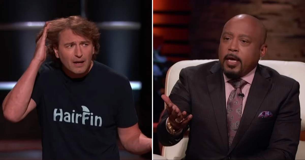 Screenshot showing the founder of Harifin and Daymond John (Cover Image source: YouTube | Shark Tank Global)