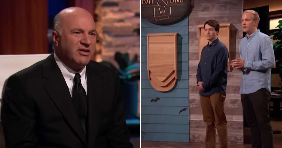 Screenshot showing Kevin O'Leary and the entrepreneurs on "Shark Tank" (Cover Image Sources: YouTube | Shark Tank Global)