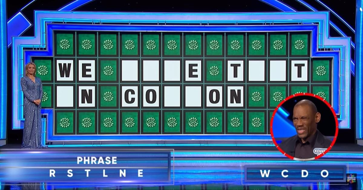 Screenshot showing Kenneth Blount-Hames attempting his Bonus Round puzzle (Cover image source: YouTube/Wheel of Fortune)