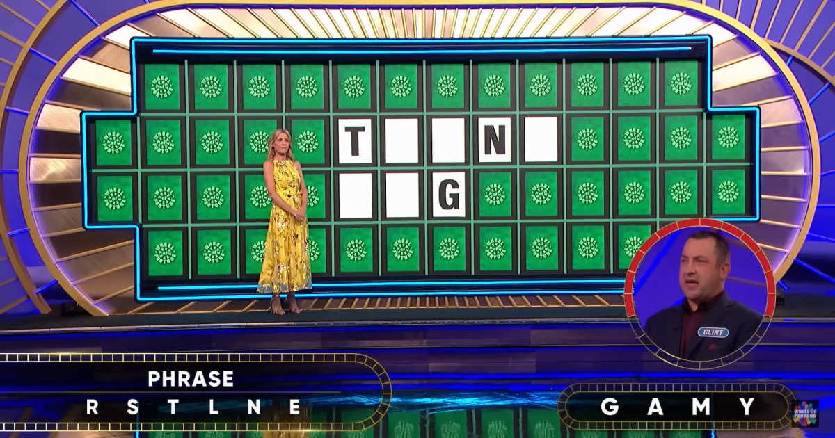 Screenshot showing the contestant, Clint Ingalls attempting his Bonus Round puzzle (Cover image source: YouTube/Wheel of Fortune)