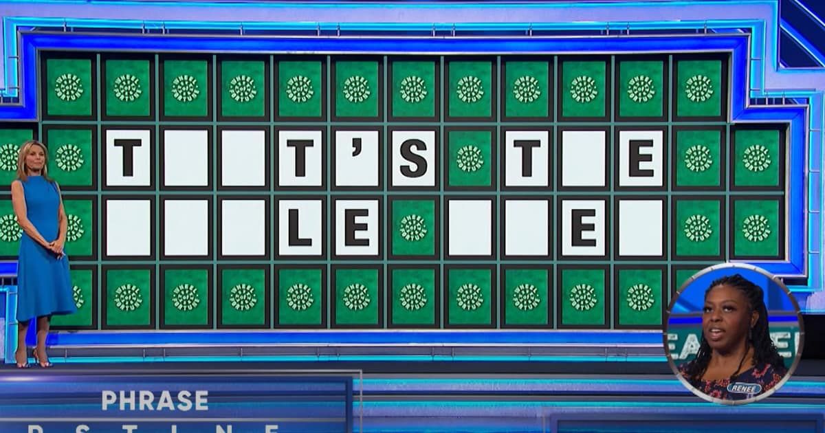 Screenshot showing Renee Jones attempting her Bonus Round puzzle (Cover Image source: YouTube/Wheel of Fortune)