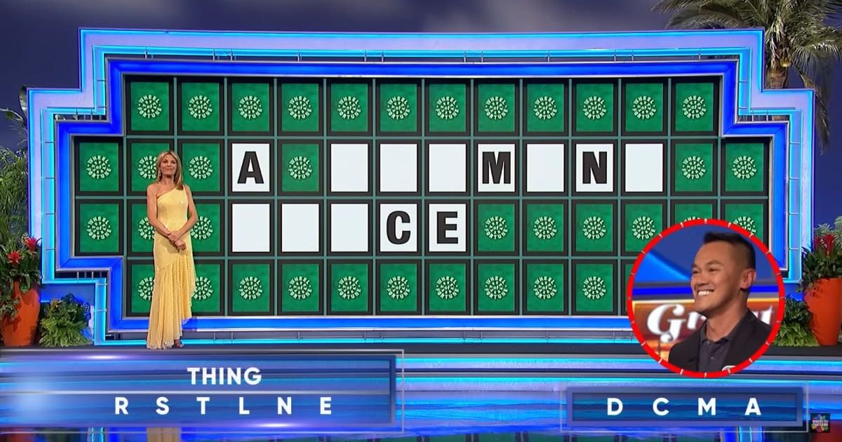 Screenshot showing Erwin Paminiano attempting his Bonus Round loss (Cover image source: YouTube/Wheel of Fortune)