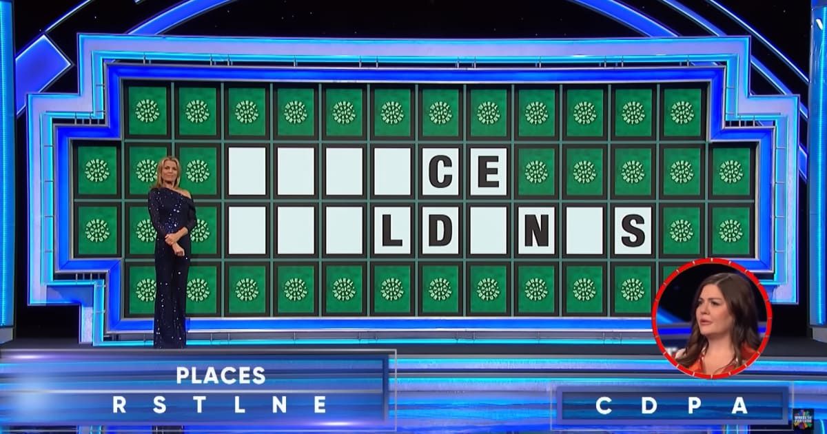 Screenshot showing Kristin Cook attempting her Bonus Round Puzzle (Cover image source: YouTube/Wheel of Fortune)