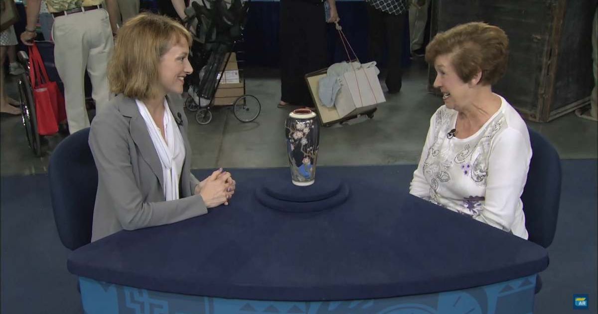 Screenshot showing the expert, the vase, and the guest on the show (Cover image source: YouTube/Antiques Roadshow PBS)