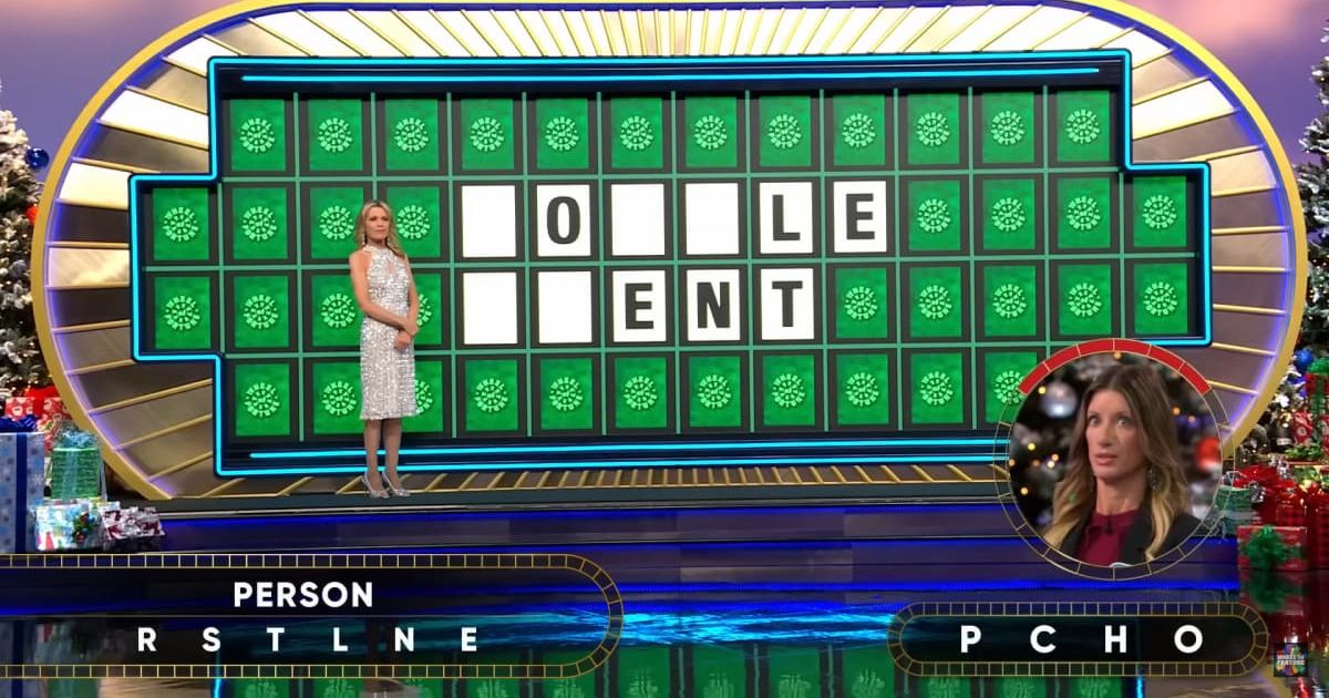 Screenshot showing the contestant, Lisa Santangelo attempting her Bonus Round puzzle (Cover image source: YouTube/Wheel of Fortune)