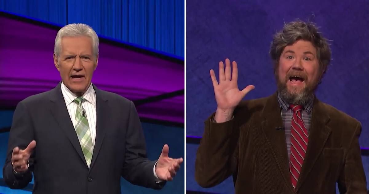 Screenshots showing Alex Trebek and the "Jeopardy!" champion (Cover Image Source: YouTube | Jeopardy!)