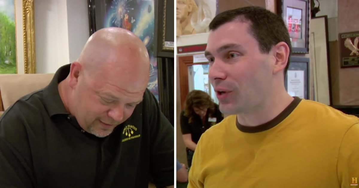 Screenshots showing Rick Harrison and the guest on "Pawn Stars" (Cover Image Source: YouTube | Pawn Stars)