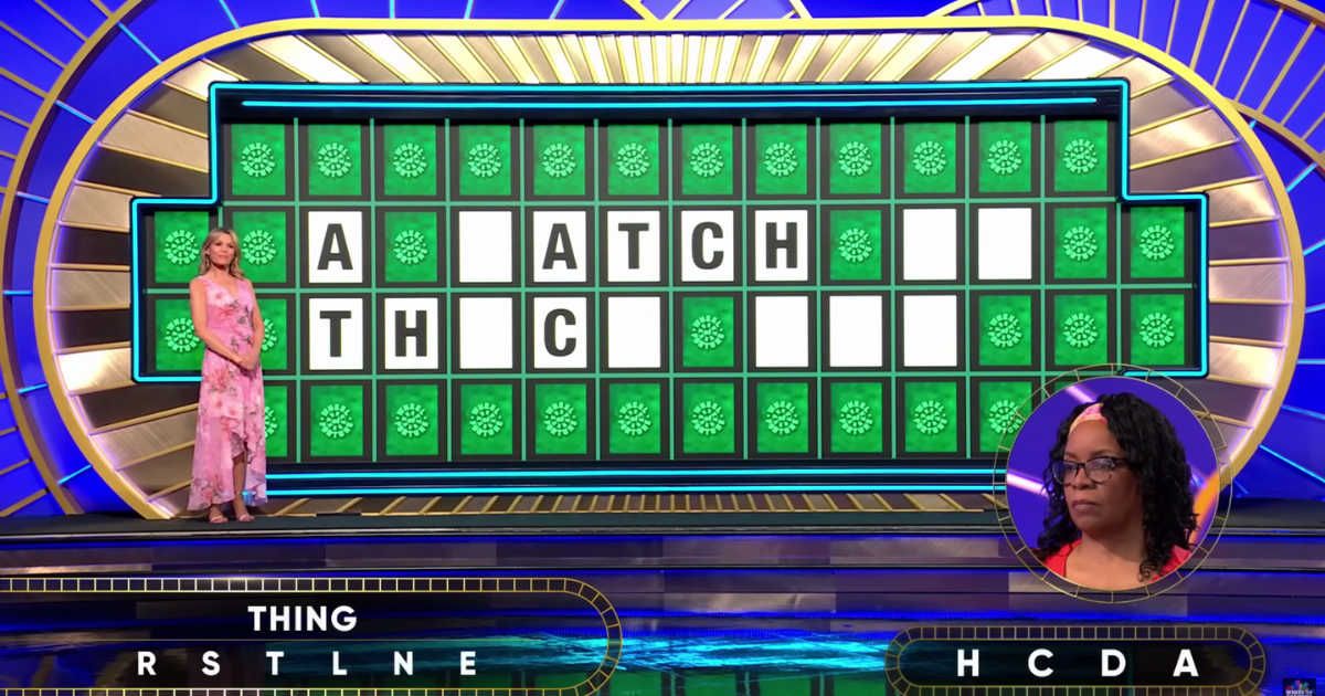 Screenshot showing the contestant trying to solve a puzzle on "Wheel of Fortune." (Cover Image Source: YouTube | Wheel of Fortune)