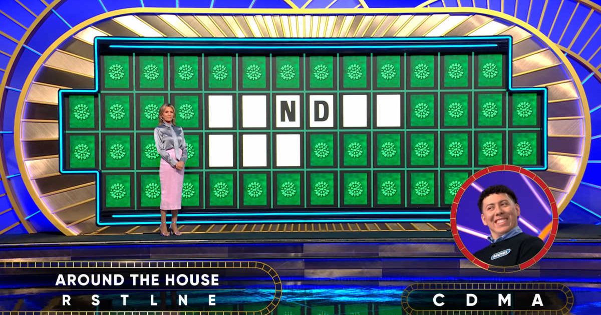 Screenshot showing Miguel Martinez attempting his Bonus Round puzzle (Cover image source: YouTube/Wheel Of Fortune)