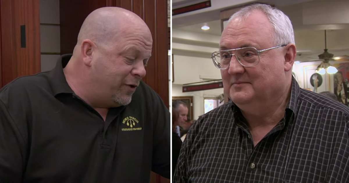 Screenshots showing Rick Harrison and the guest on "Pawn Stars." (Cover Image Source: YouTube | Pawn Stars)
