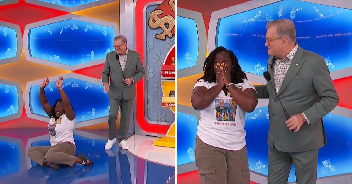 Screenshots showing Jasmine's reaction to the win (Cover image source: YouTube/The Price Is Right)