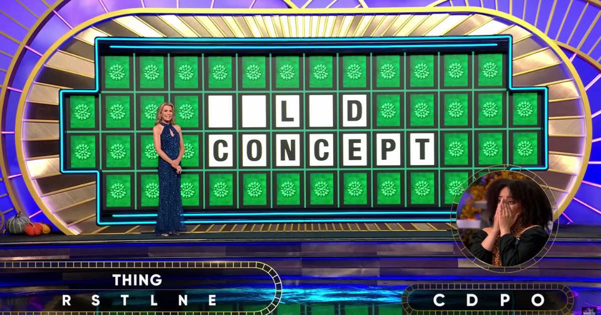 Screenshot showing the contestant's reaction to the puzzle on "Wheel of Fortune" (Cover Image Source: YouTube | Wheel of Fortune)