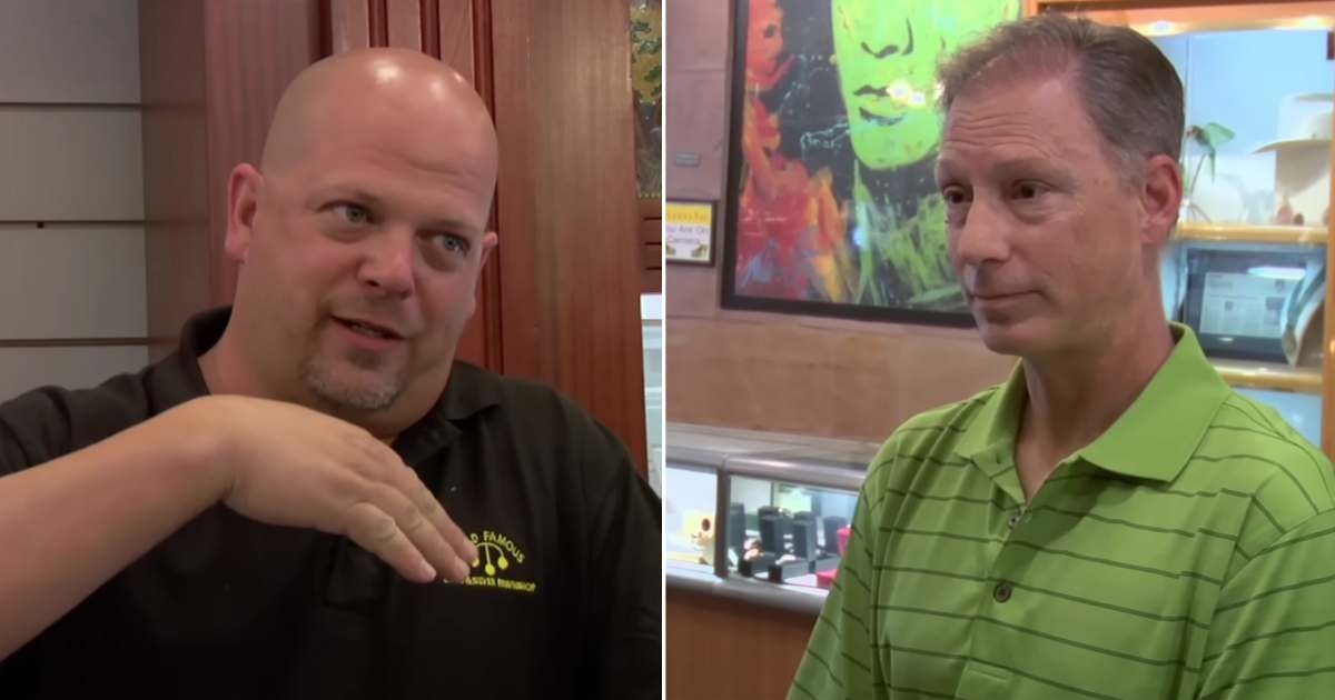 Screenshots showing Rick Harrison and the guest on "Pawn Stars" (Cover Image Source: YouTube | Pawn Stars)