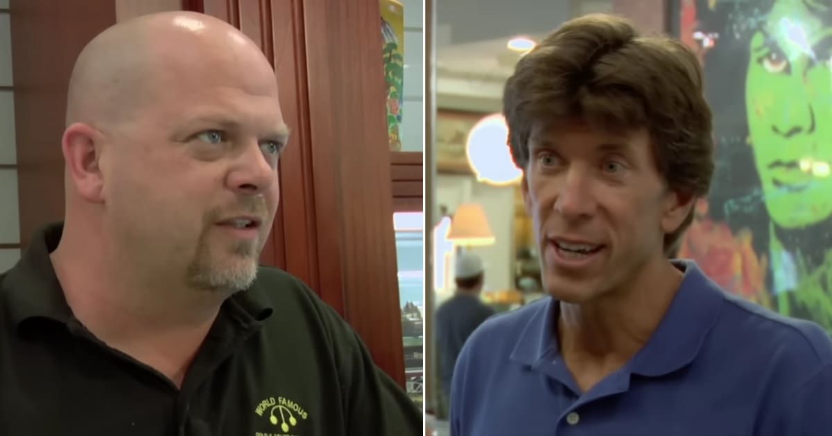 Screenshots showing Rick Harrison and the guest on "Pawn Stars" (Cover Image Source: YouTube | Pawn Stars)