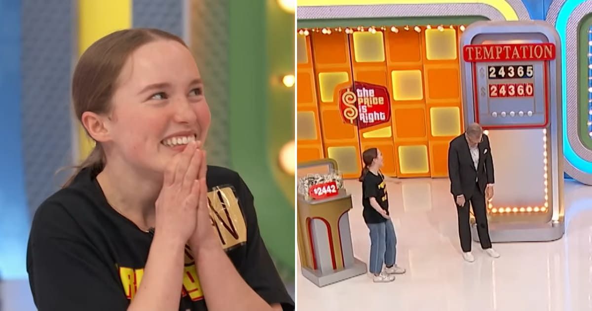 Screenshots showing the contestant, and Drew Carey's reaction to the loss (Cover image source: YouTube/The Price Is Right)