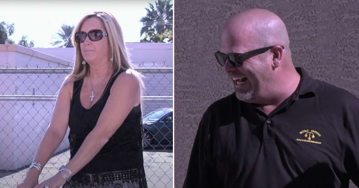 Screenshots showing the guest and Rick Harrison on "Pawn Stars" (Cover Image Source: YouTube | Pawn Stars)