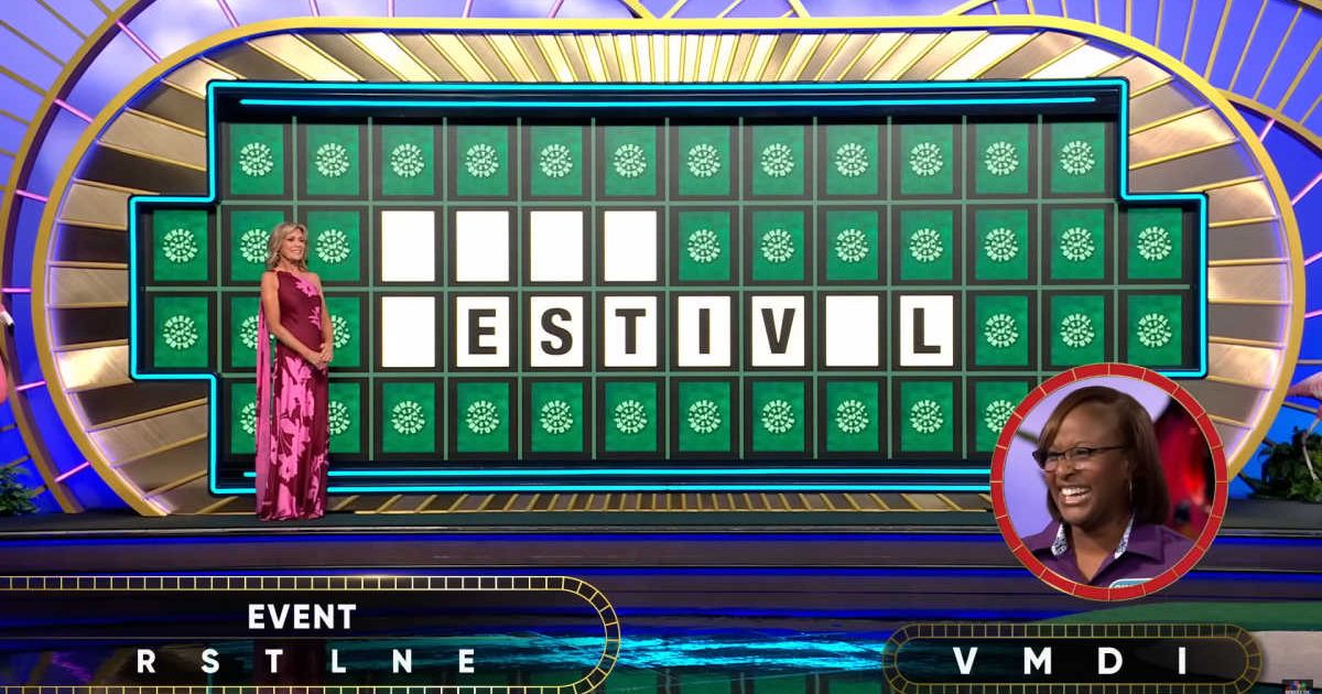 Screenshot showing the player attempting her Bonus Round puzzle (Cover image source: YouTube/Wheel Of Fortune)