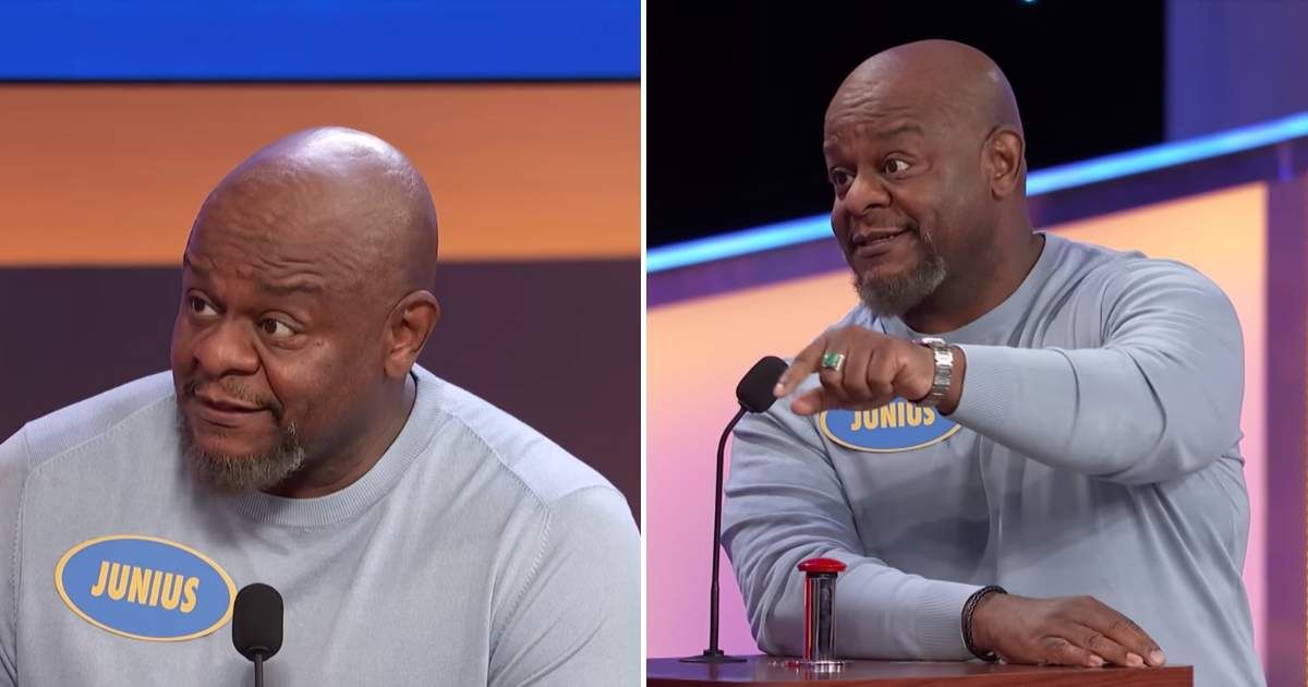 Screenshots showing the contestant on "Family Feud." (Cover Image Source: YouTube | Family Feud)