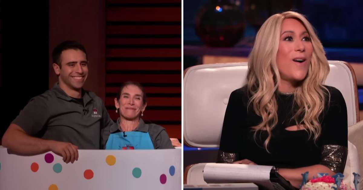 Screenshots showing the entrepreneurs and Lori Greiner on "Shark Tank" (Cover Image Source: YouTube | Shark Tank Global)