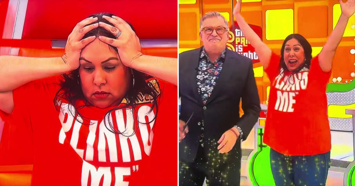 Screenshots showing the contestant and Drew Carey on "The Price is Right" (Cover Image Source: YouTube | Triniswagg92 Beastmode)