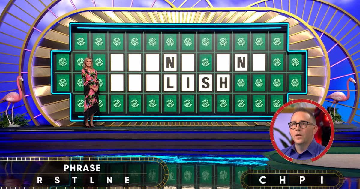 Screenshot showing Jason Warren attempting his Bonus Round puzzle (Cover image source: YouTube/Wheel Of Fortune)