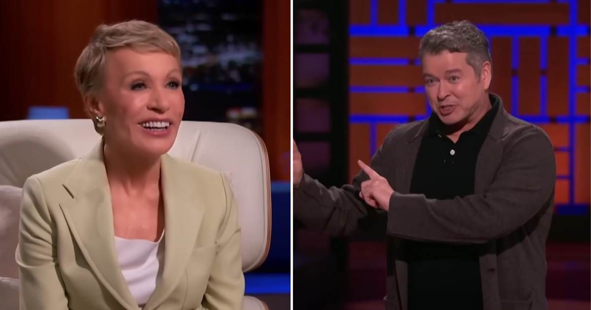 Screenshots showing Barbara Corcoran and the entrepreneur on "Shark Tank." (Cover Image Source: YouTube | Sony Pictures Television)