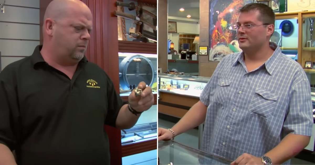 Screenshot showing Rick Harrison and the Seller on the show (Cover image source: YouTube/Pawn Stars)