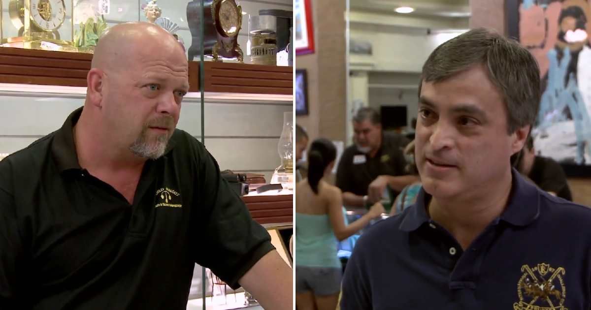 Screenshots showing Rick Harrison and the guest on "Pawn Stars" (Cover Image Source: YouTube | Pawn Stars)