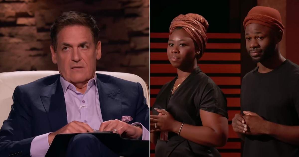 Screenshots showing Mark Cuban and the entrepreneurs on "Shark Tank" (Cover Image Source: YouTube | Sony Pictures Television)