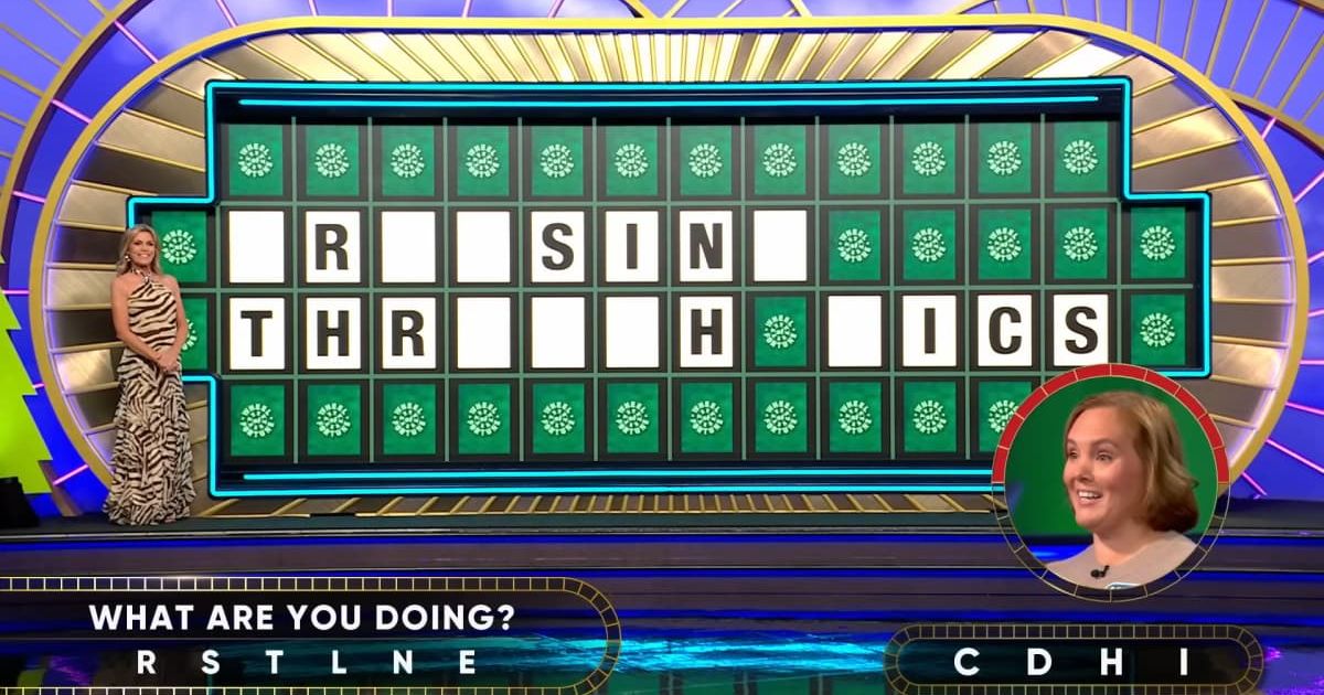 Screenshot showing Megan Zandrowicz attempting her Bonus Round puzzle (Cover image source: YouTube/Wheel of Fortune)