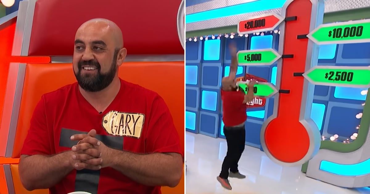 Screenshots showing the contestant, Gary and his celebration (Cover image source: YouTube/The Price Is Right)