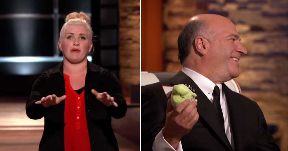 Screenshots showing the contestant and Kevin O'Leary on "Shark Tank" (Cover image source: YouTube | Shark Tank Global)