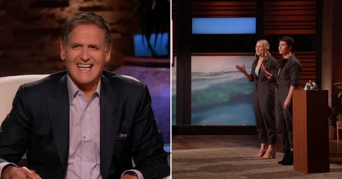 Screenshots showing Mark Cuban and the co-founders of Umaro Foods (Cover image source: YouTube/Sony Pictures Television)