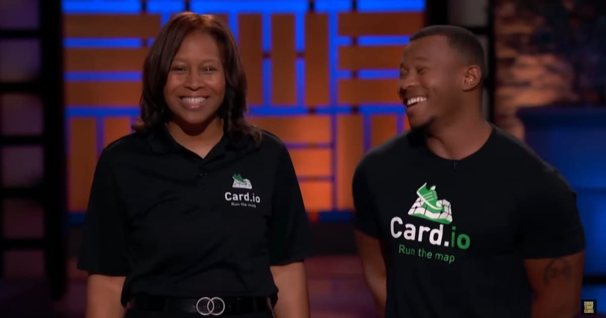 Screenshot showing the founder of Card.io alongside his mother on Shark Tank (Cover image source: YouTube/Shark Tank Global)