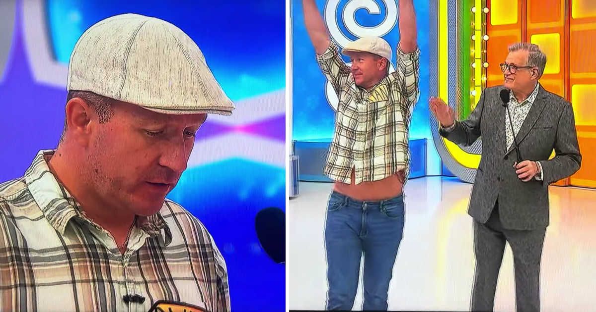 Screenshots showing the contestant and Drew Carey on "The Price is Right." (Cover image source: YouTube | Triniswagg92 Beastmode)